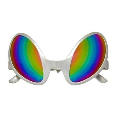Afbeelding van W WIDMANN MILANO Party Fashion Alien bril met holografische glazen, buitenaards, ruimte, accessoire, themafeest, carnaval