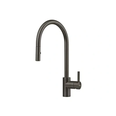 Afbeelding van Franke Keukenkraan Eos Neo met uitloop uittrekbare sproeikop pvd gun metal 115.0628.256