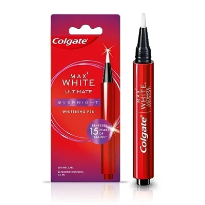 Afbeelding van Colgate Max White Ultimate Night Tanden Whitening Pen, keert 15 jaar vlekken achter* 2,5 ml, 1 Pack, 35 nachtelijke behandelingen