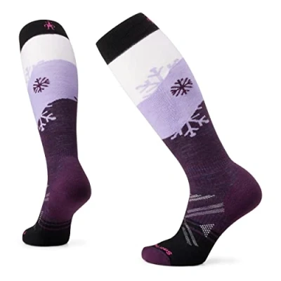 Afbeelding van Sok Smartwool Women Ski Full Cushion Snowpocalypse Pattern OTC Socks Purple Iris L