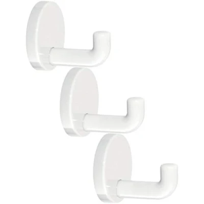 Afbeelding van vasalat Wandhaken HEWI Diepte 45mm 3 delige set polyamide zuiver wit