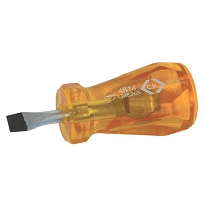 Afbeelding van C.K Werkplaats Platte schroevendraaier Kopbreedte: 8 mm Koplengte: 25 DIN 5264, ISO 2380 2
