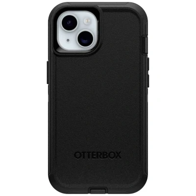 Afbeelding van Otterbox Defender Backcover Apple iPhone 13, 14, 15 Zwart MagSafe compatible, Met standfunctie