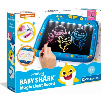 Afbeelding van Nickelodeon Tekenbord Baby Shark Junior 25 X 18 Cm Blauw 8 delig
