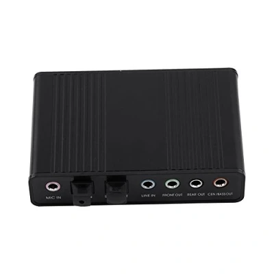 Afbeelding van audio geluidskaart, 6 kanaals geluidskaart USB externe digitale optische SPDIF uitgangsadapter voor pc