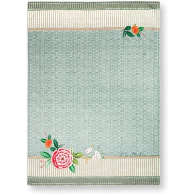 Afbeelding van Theedoek Pip Studio Blushing Birds Blue 50 x 70 cm