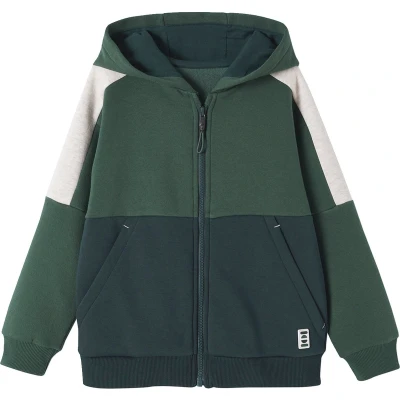 Afbeelding van Vertbaudet Sportieve sweater met rits en capuchon, colourblock effect, jongens
