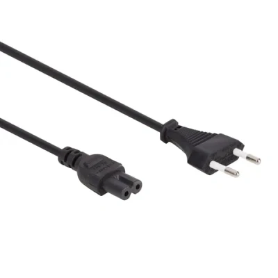 Afbeelding van Voedingskabel Zwart Cee 7/16 Eurostekker+ C7 L=2 M H03Vvh2 F 2G0.75 mm