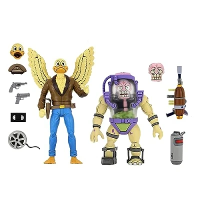 Afbeelding van NECA Accessoires TMNT (Cartoon) 7&quot; schaal actiefiguren Ace Duck &amp; Mutages Man 2 Pack, meerkleurig
