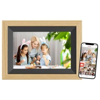 Afbeelding van Braun Phototechnik DigiFrame 10B WiFi Digitale fotolijst 25.7 cm 10.1 inch Energielabel: C (A G) 1280 x 800 Pixel 32 GB Beuken