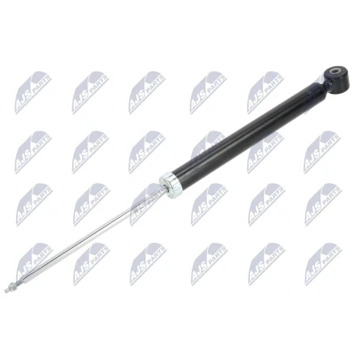 Afbeelding van NTY A MZ 018 schokdemper Achteras Gasdruk Telescoop Pen bovenaan, Oog onderaan MAZDA: 2 Hatchback (DE, DH) 1.3, 1.5, 1.4 MZR CD