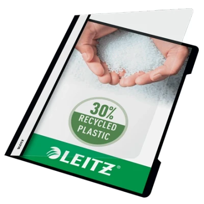 Afbeelding van Leitz snelhechtmap zwart, ft A4