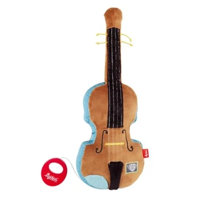 Afbeelding van SIGIKID 42776 Muziekdoos viool Play &amp; Cool meisjes en jongens babyspeelgoed aanbevolen vanaf de geboorte bruin/blauw