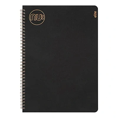Afbeelding van Nu Notebooks Kraft Range A4 notitieboek met zwarte draad Notitieboeken voor schrijfwaren Professioneel notitieblok 160 pagina&#039;s
