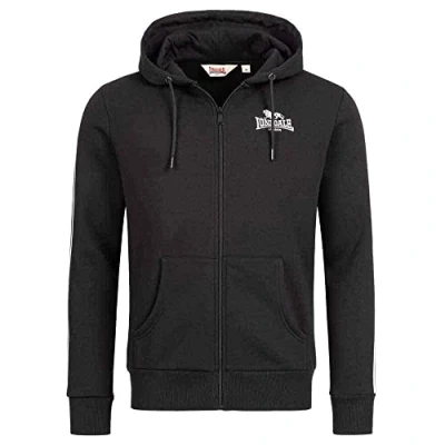 Afbeelding van Lonsdale Heren Zip Hoodie Balnakeil, zwart/wit, XXL