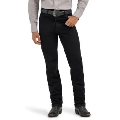 Afbeelding van Wrangler Ajuste Delgado De Corte Vaquero, slimfit, voor heren, cowboy snit, jeans, zwart schaduwzwart, 33W / 34L