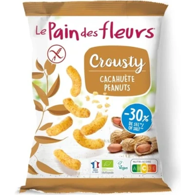 Afbeelding van Pain Des Fleurs Chips gepoft pinda 30% zout bio glutenvrij 75 g