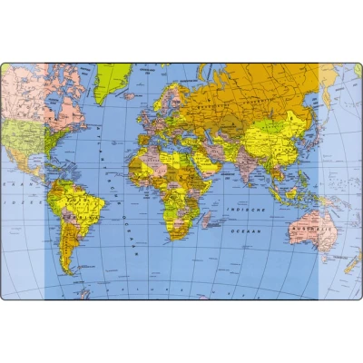 Afbeelding van Kangaro K 0014W501 Bureau Onderlegger 579X379Mm Met Wereldkaart