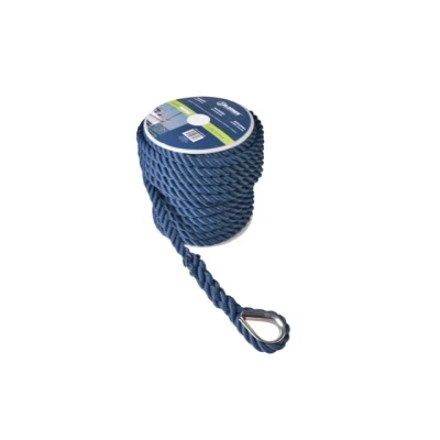 Afbeelding van Ankerlijn polyester 12mm 30m navy