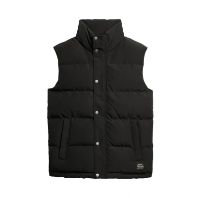 Afbeelding van Superdry Mannen Everest bodywarmer Zonder Capuchon Zwart Grootte: Xxl