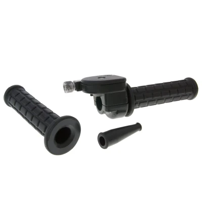 Afbeelding van gashandelset universeel (made in EU) m81 bromfiets zwart lusito