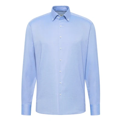 Afbeelding van Gant lange mouw overhemden blauw Heren maat M