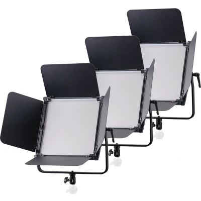 Afbeelding van Bresser Studiolamp Set van 3 BR S100B PRO Lichtintensiteit Variabel Instelbaar