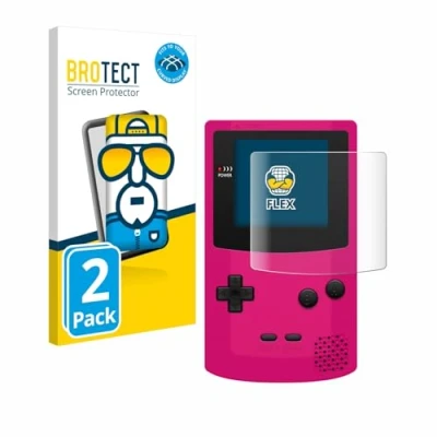 Afbeelding van BROTECT Screenprotector voor Nintendo Gameboy Color Folie Beschermfolie transparant volledig dekking (2 Stuks)