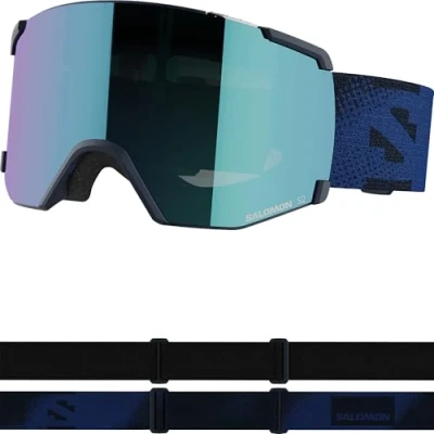 Afbeelding van Salomon S/view Unisex Goggles Ski Snowboarden, uitgebreid gezichtsveld, gezichtsscherpte en verblinding geen beslaan meer, blauw, één maat