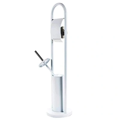 Afbeelding van Alpina Toiletborstel En WC Rolhouder Wit Ø22 X 80 cm