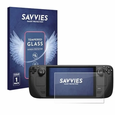 Afbeelding van Savvies Tempered Glass Screen Protector voor Valve Steam Deck/OLED 9H Gehard Glas Scherm Beschermer