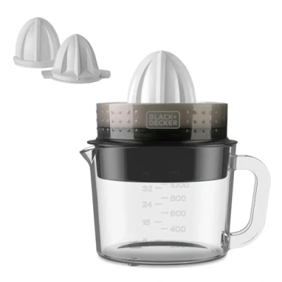 Afbeelding van Black &amp; Decker BXCJ30E elektrische citruspers 1 l 30 W Zwart, Transparant