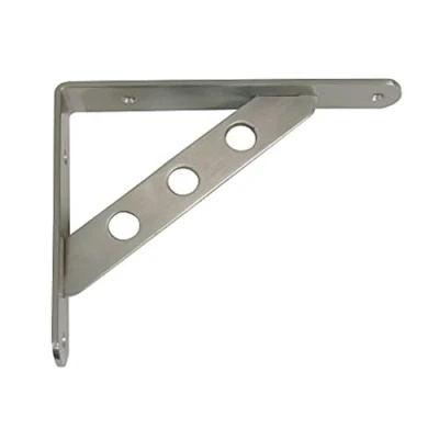 Afbeelding van AMIG Plankdrager/steun Heavy Support metaal zilver H250 x B195 mm Tot 330 kg Plankdragers