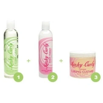 Afbeelding van Kinky Curly Combo! (Kome Clean 200 ml &amp; Knot Vandaag Curling Custard 8oz) van