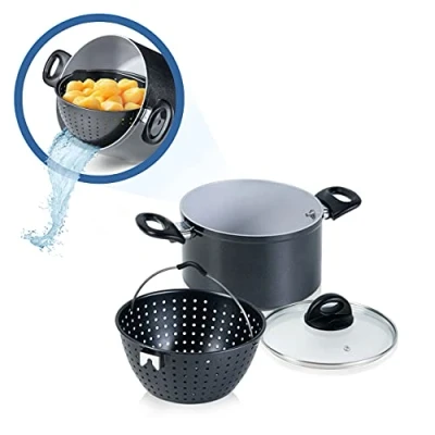 Afbeelding van Vergietpan Cerafit Magicpot 20 cm Zwart