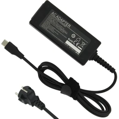 Afbeelding van Replacement Laptop USB C Adapter 45W Zwart