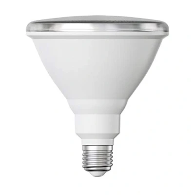 Afbeelding van ledscom.de E27 LED lamp, PAR38 korte hals, wit (4000 K), 14,9 W, 1395lm, 41, reflectorspiegel (zilver), reflectorlamp, reflector, spot, schijnwerper, halogeenlamp