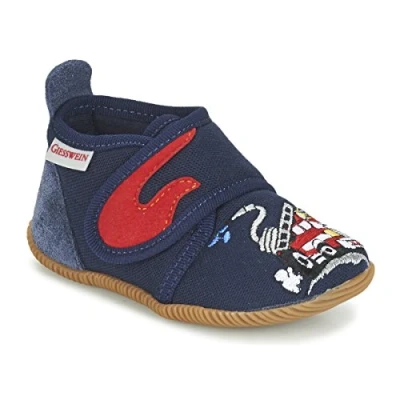 Afbeelding van Giesswein Serfaus SLIM FIT Pantoffels voor kinderen, Maat: 21, Bleu foncé Leer en textiel