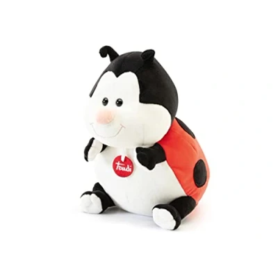 Afbeelding van Trudi Classic knuffel Lieveheersbeestje 25 cm Hoge kwaliteit pluche Knuffeldier voor jongens en meisjes Rood Zwart 17x25x22 maat M