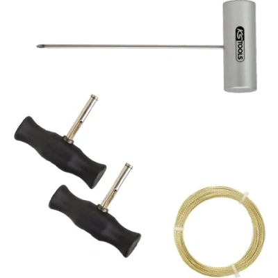 Afbeelding van KS Tools 140.2245 Draadsnijset met geknoopte snijdraad, 4 dlg