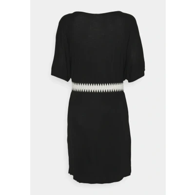 Afbeelding van Lascana Kleid ZICK ZACK Strandaccessoire, Dames, Maat: 40, Schwarz