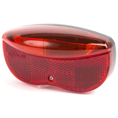 Afbeelding van IKZI Light 3 LED achterlamp/ reflector (5 cm) BikeTotaal.nl Rood