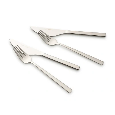 Afbeelding van ECHTWERK pizzabestek set &quot;Bari&quot; (4 delig, Zilver)