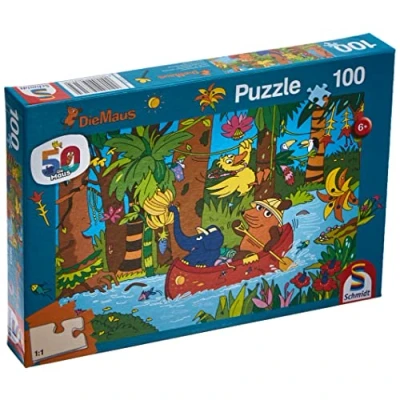 Afbeelding van Schmidt Spiele Puzzel 56313 Die Muis, In de jungle, 100 stukjes Kinderpuzzel, kleurrijk