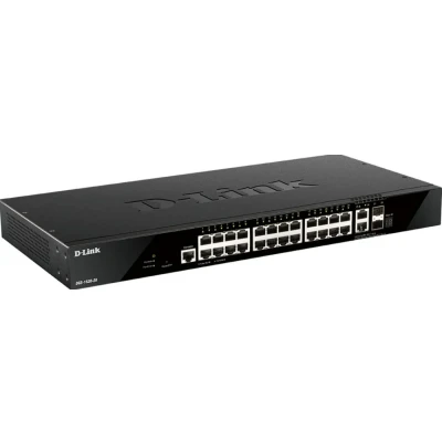 Afbeelding van D Link DGS 1520 28/E netwerk switch Managed L3 10G Ethernet (100/1000/10000) 1U Zwart