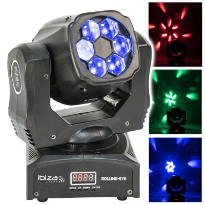Afbeelding van Ibiza Light WASH EFFECT MOVING HEAD 6 X 12W