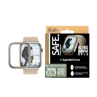 Afbeelding van PanzerGlass SAFE by PG Scrn Bump Gold Watch 45mm, Transparant, Apple,