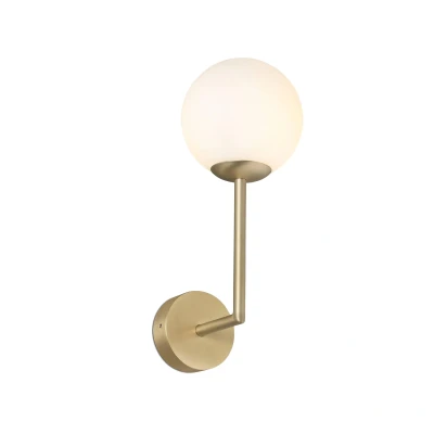 Afbeelding van Faro Lighting Gala Badkamer Globe Wandlamp Satijn Goud 1x g9 IP44