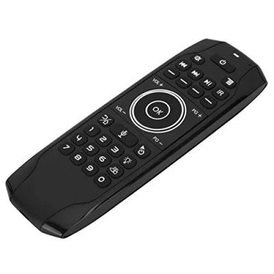 Afbeelding van Voice Air Remote Mouse, 2.4G Draadloos Toetsenbord Fly Mouse met Ingebouwde 6 assige Gyroscoopsensor, IR Learning afstandsbediening voor Pc computer, Smart TV, Android TV Box, Plug and p