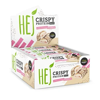 Afbeelding van HEJ Crispy Bar (12x45g) White Chocolate Strawberry